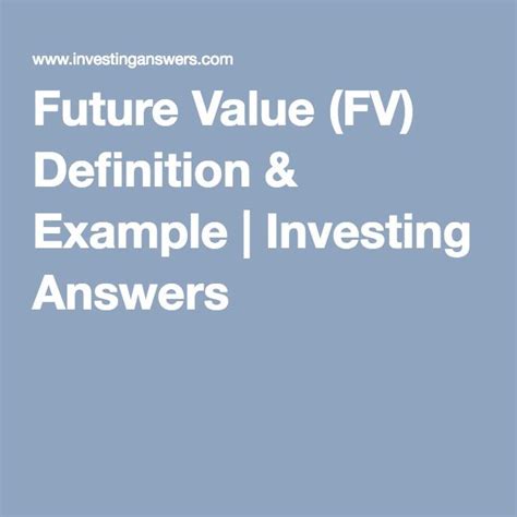 fv definition.